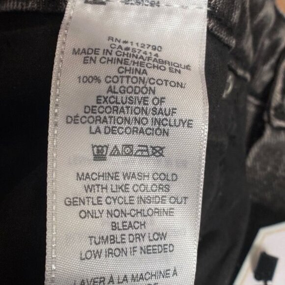 NWT True Religion Vintage Cargo Midi Slit Skirt Vintage Charcoal, Size 26 - Picture 6 of 12